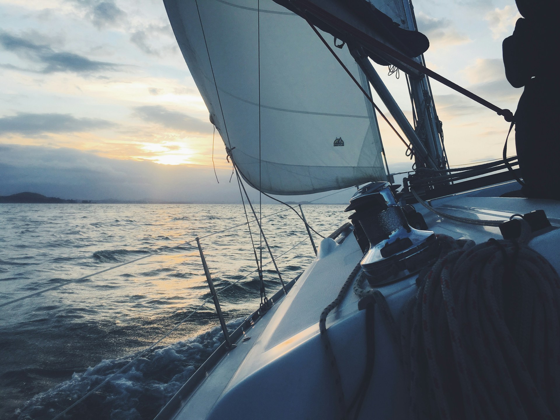 Yachting across open waters 