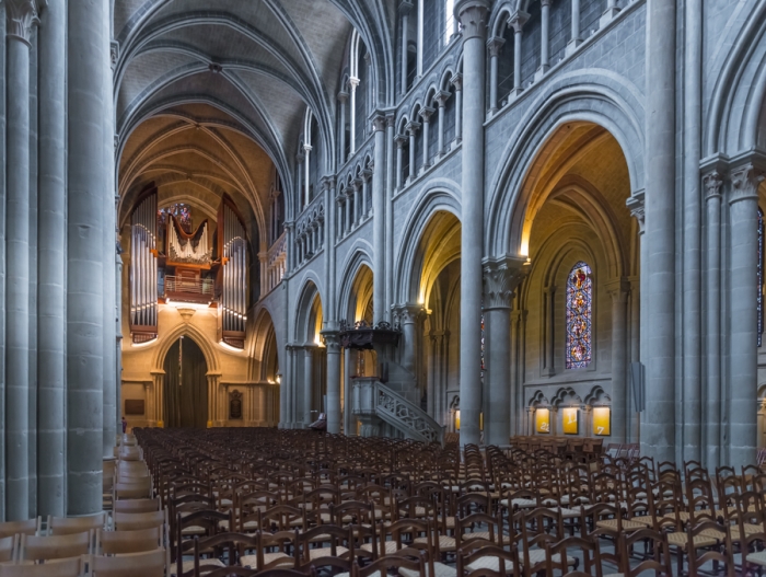 Cathedral, Lausanne, Lake Leman, Lake Geneva, Lausanne, Switzerland