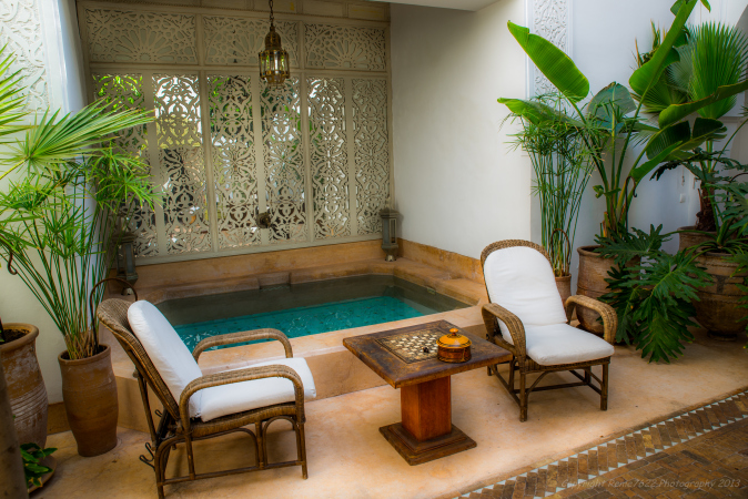 Dipping pool at Riad Camilia, Marrakech, Morocco