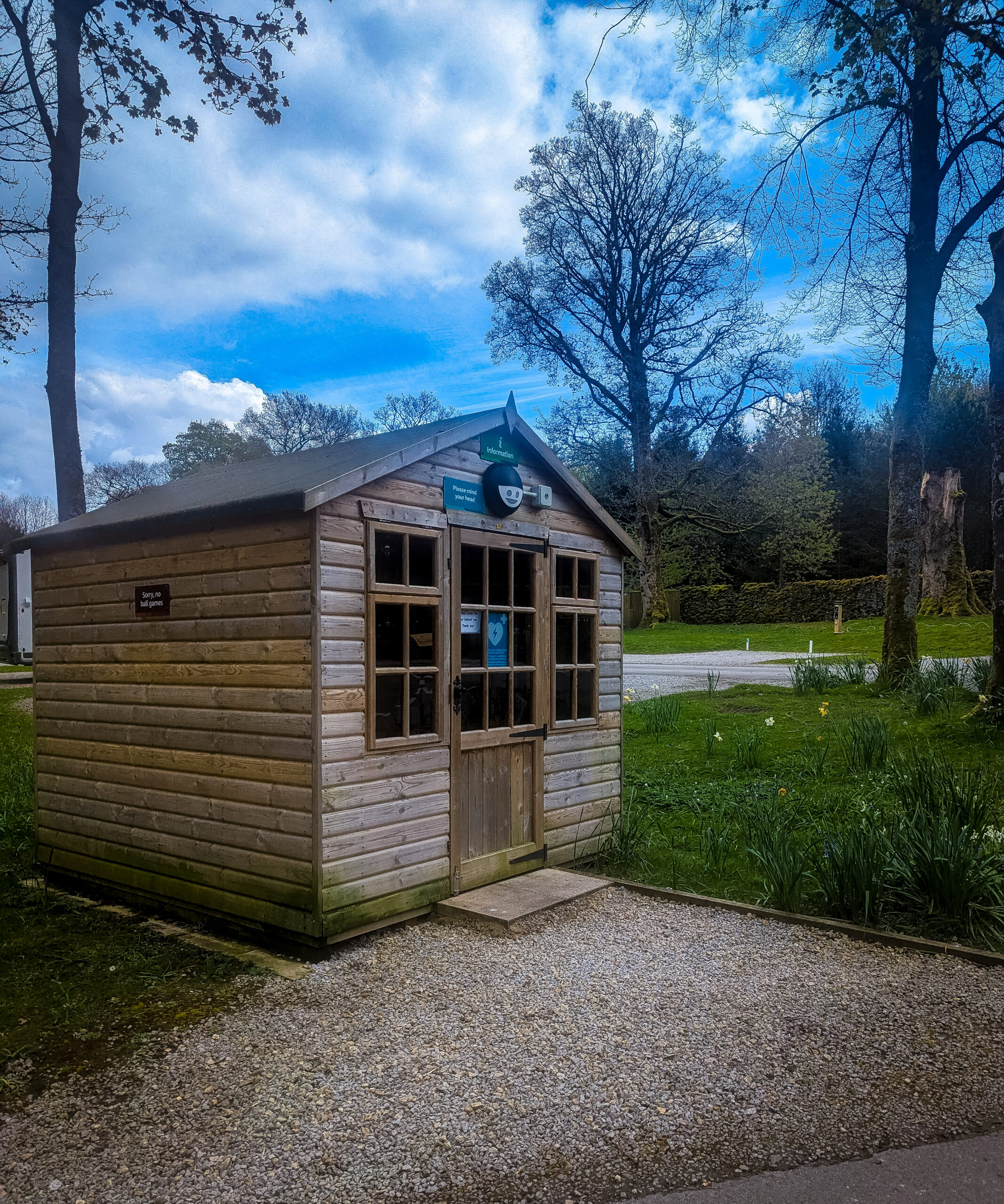 The information point at Bolton Abbey